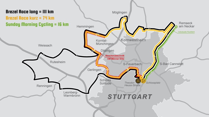 Strecken für das Brezel Race 2020 in Stuttgart und Region stehen fest