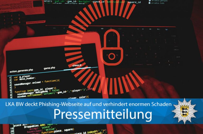 LKA deckt Phishing-Webseite auf und verhindert enormen Schaden