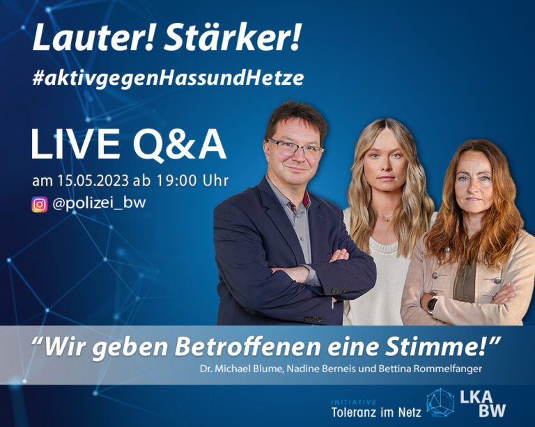Wir geben Betroffenen eine Stimme! Aktiv gegen Hass und Hetze