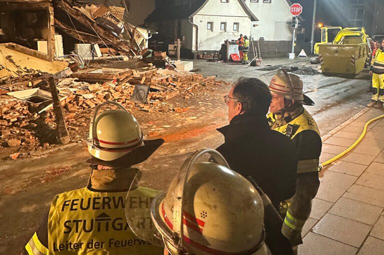 Sofortmaßnahmen der Stadt nach Explosion in Vaihingen