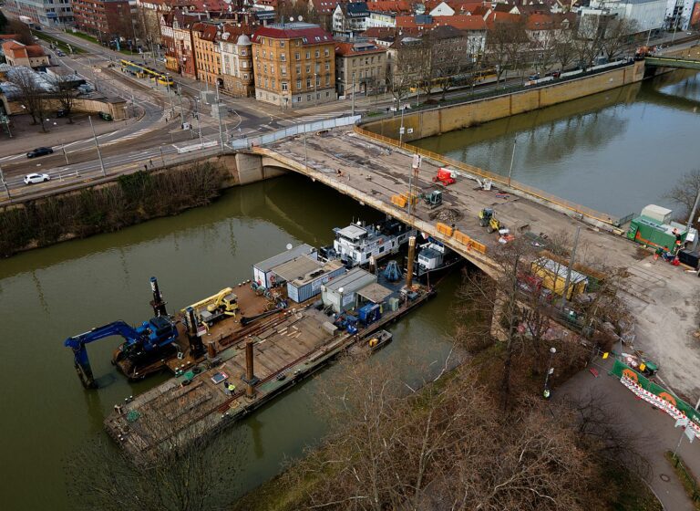 Rückbau der Rosensteinbrücke hat begonnen