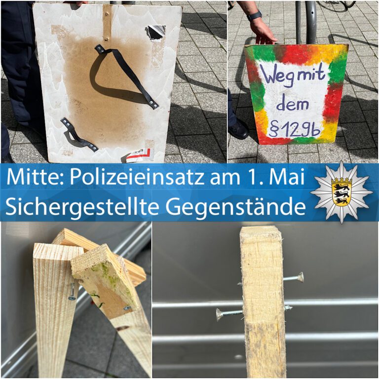 Demonstrationsgeschehen am 1. Mai