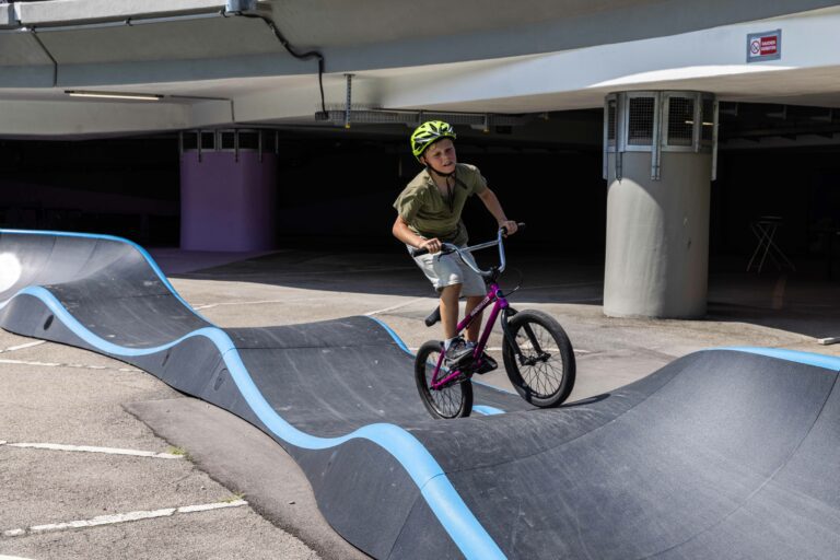 Neuer temporärer Pumptrack in Weilimdorf