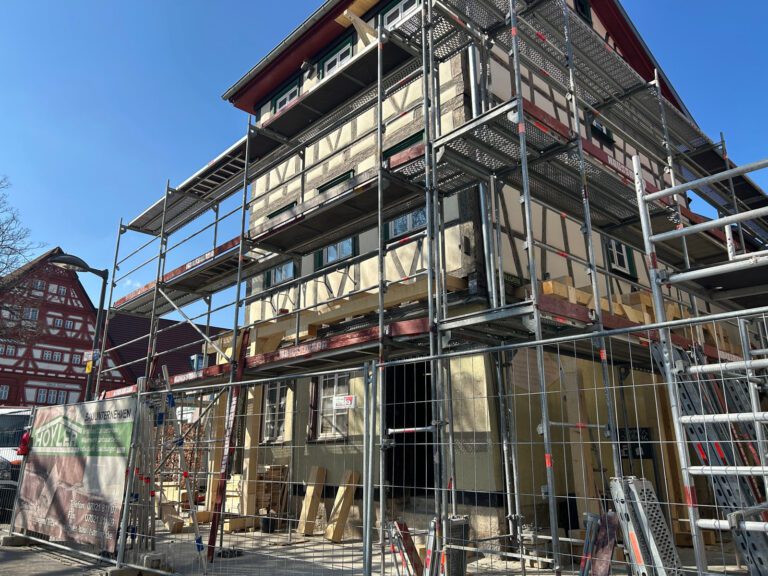 Fortsetzung der Sanierungsarbeiten am Wachthaus